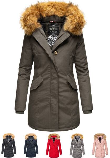Navahoo Karmaa-Princess Damen Parka Winterjacke mit Fellkragen Neueste Stile