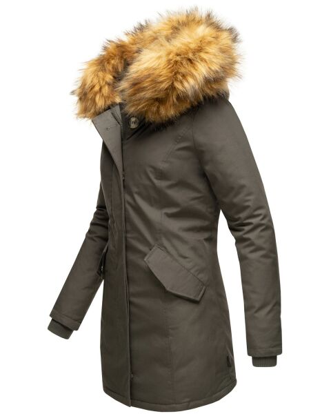 Navahoo Karmaa-Princess Damen Parka Winterjacke mit Fellkragen Neueste Stile
