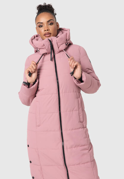 Navahoo Nadeshikoo Damen lange Winter Steppjacke Schlussverkauf