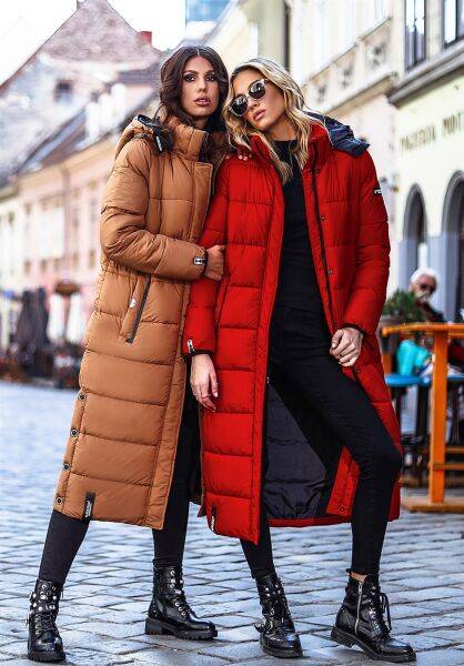 Navahoo Navahoo Isalie Damen lange Winterjacke gesteppt Tägliche Deals