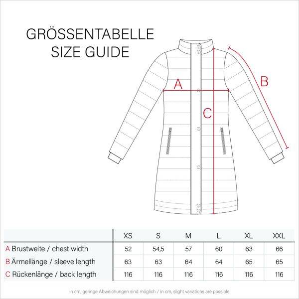 Navahoo Navahoo Isalie Damen lange Winterjacke gesteppt Tägliche Deals