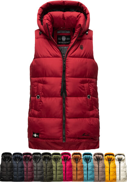 Navahoo Zarinaa Damen Weste Steppweste Ärmellose Jacke