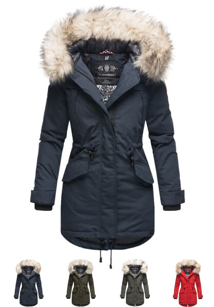 Navahoo Navahoo Lady Like Damen Winterjacke mit Kapuze Vierteljährliche Förderung