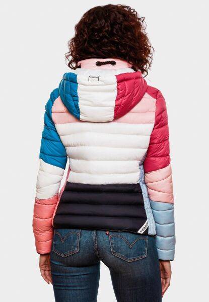 Navahoo Navahoo Lulana Multikulti Damen Steppjacke Colour Blocking Design Clearance-Verkauf