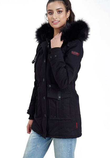 Navahoo Navahoo Luluna Damen Winterjacke mit Kunstfell Kostenloser Versand international