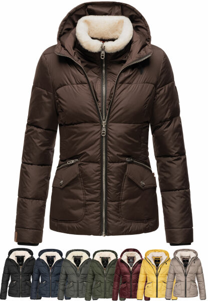 Navahoo Navahoo Megan Damen Winter Steppacke mit Kapuze Black Friday Preise