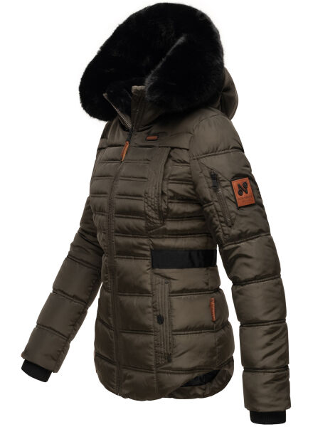 Navahoo Navahoo Melikaa Damen Winterjacke mit Kunstfellkragen & Kapuze zollfrei