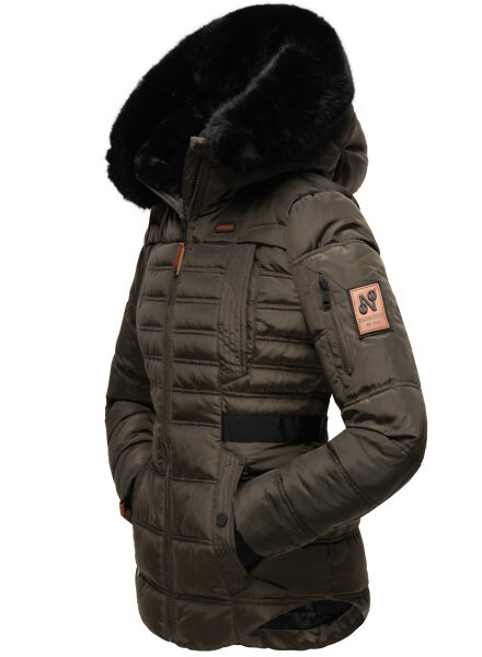 Navahoo Navahoo Melikaa Damen Winterjacke mit Kunstfellkragen & Kapuze zollfrei