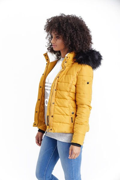 Navahoo Navahoo Miamor Damen Steppjacke mit Teddyfell 50% Rabatt für begrenzte Zeit