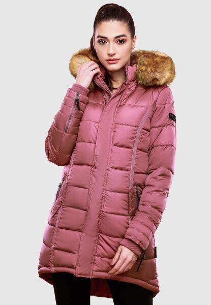 Navahoo Navahoo Papaya Damen gesteppte Winterjacke im Angebot