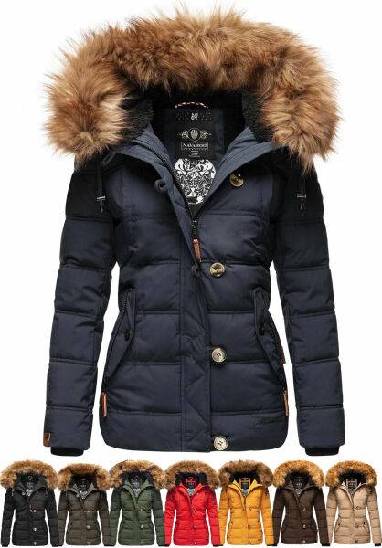 Navahoo Navahoo Zoja Damen gespteppte Jacke mit Teddyfell Große Rabatte