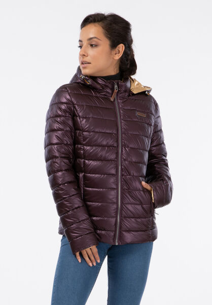 Navahoo Navahoo Aurelianaa Damen glänzende Steppjacke Kauf eins, bekomm eins gratis