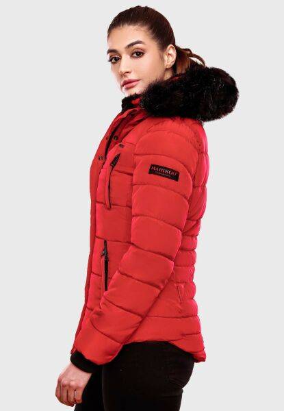 Navahoo Lotusblüte warme Damen Winterjacke gesteppt mit Kunstfell Nur noch ein Tag übrig