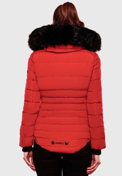Navahoo Lotusblüte warme Damen Winterjacke gesteppt mit Kunstfell Nur noch ein Tag übrig