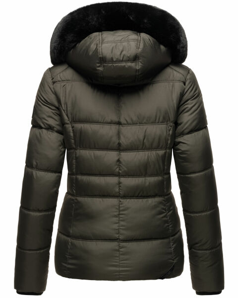 Navahoo Loveleen Damen Winter Steppjacke mit Teddyfell und Fellkragen Super Rabatt