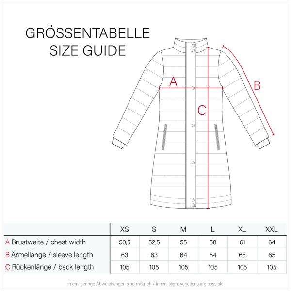 Navahoo Schneesternchen Damen lange Winter Steppjacke mit Kapuze Riesige Rabatte
