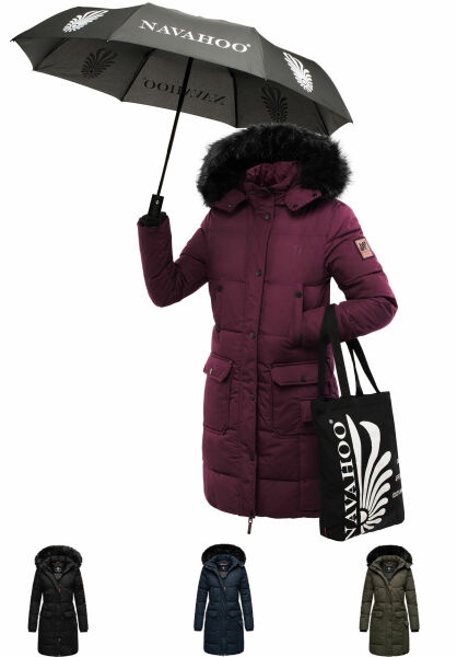 Navahoo Navahoo Cosimaa Damen Parka Winterjacke mit Regenschirm und Tragetasche Im Verkauf