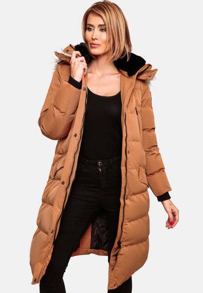 Navahoo Navahoo Fahmiyaa Damen lange Winterjacke mit Kapuze zollfrei