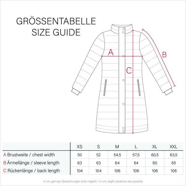 Navahoo Navahoo Fahmiyaa Damen lange Winterjacke mit Kapuze zollfrei