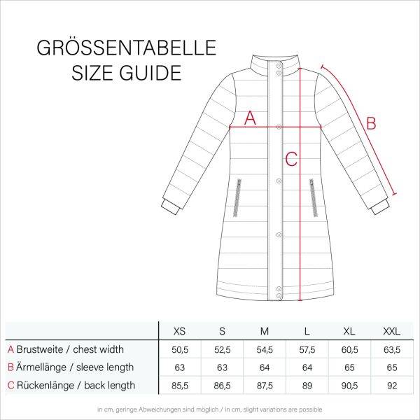 Navahoo Navahoo Lotusblüte Princess Damen lange Winter Steppjacke 2025