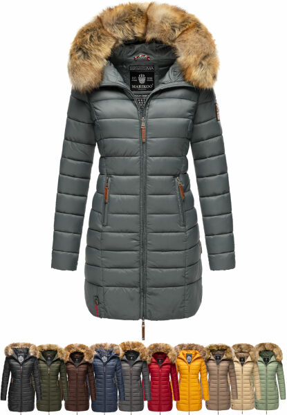 Navahoo Rose Damen Lange Winter Steppjacke im Angebot