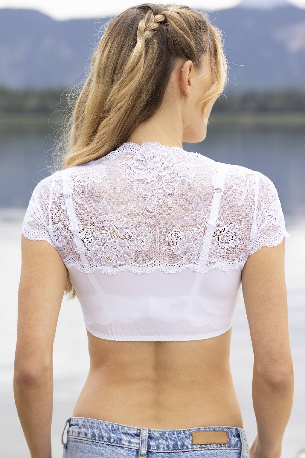 Nina Von C. Dirndl-Bluse Sybille, kurzarm Begrenzte Freigabe