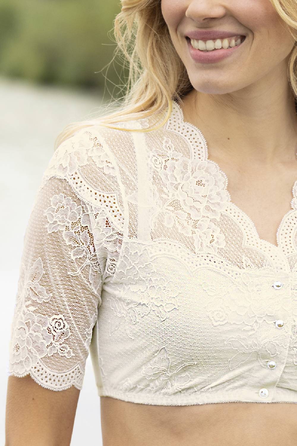 Nina Von C. Dirndl-Bluse Julia, halbarm Bis zu 50% Rabatt