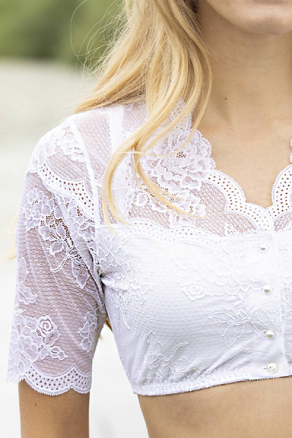 Nina Von C. Dirndl-Bluse Julia, halbarm Bis zu 60% Rabatt