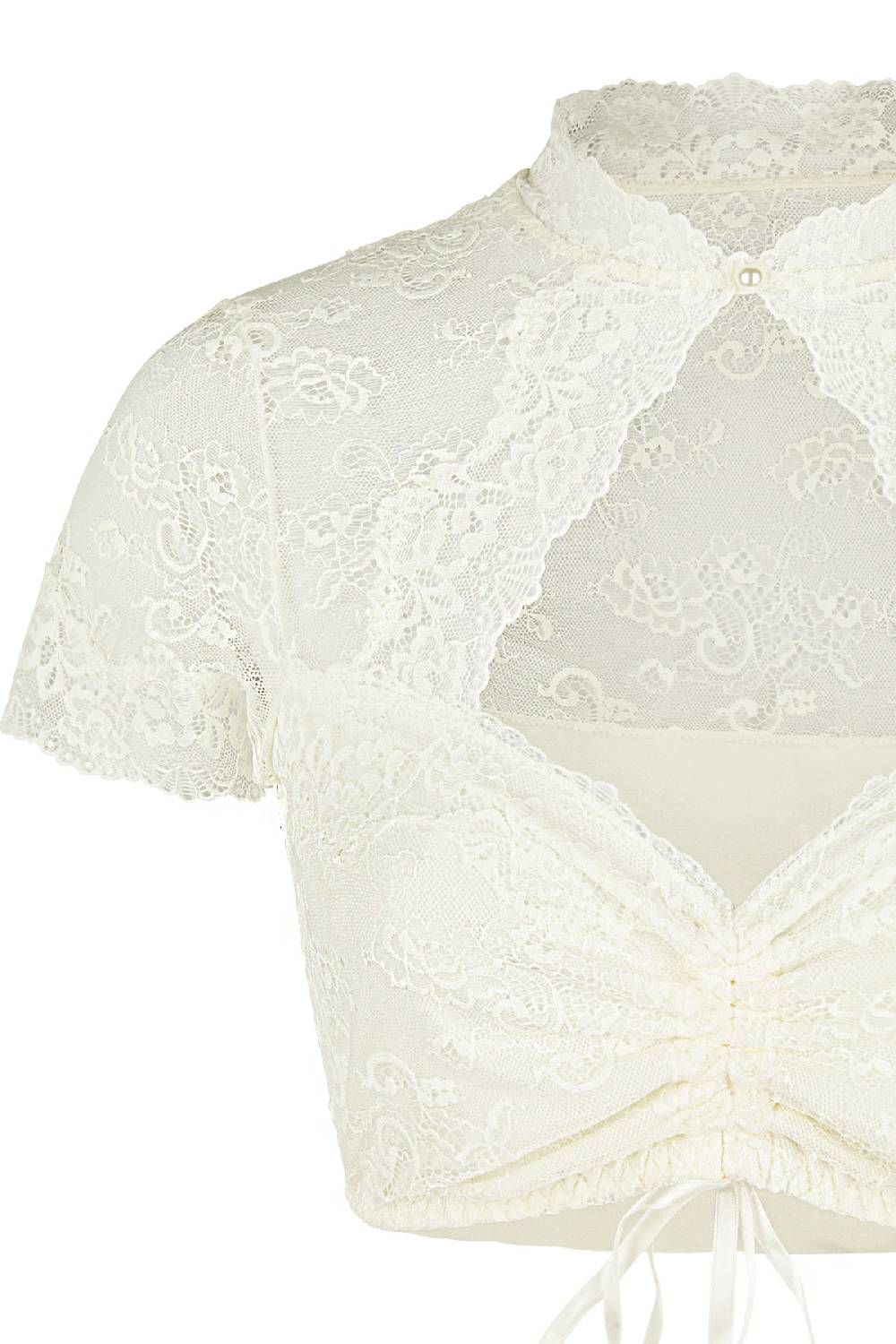 Nina Von C. Dirndl-Bluse Giulia, kurzarm Super Rabatt