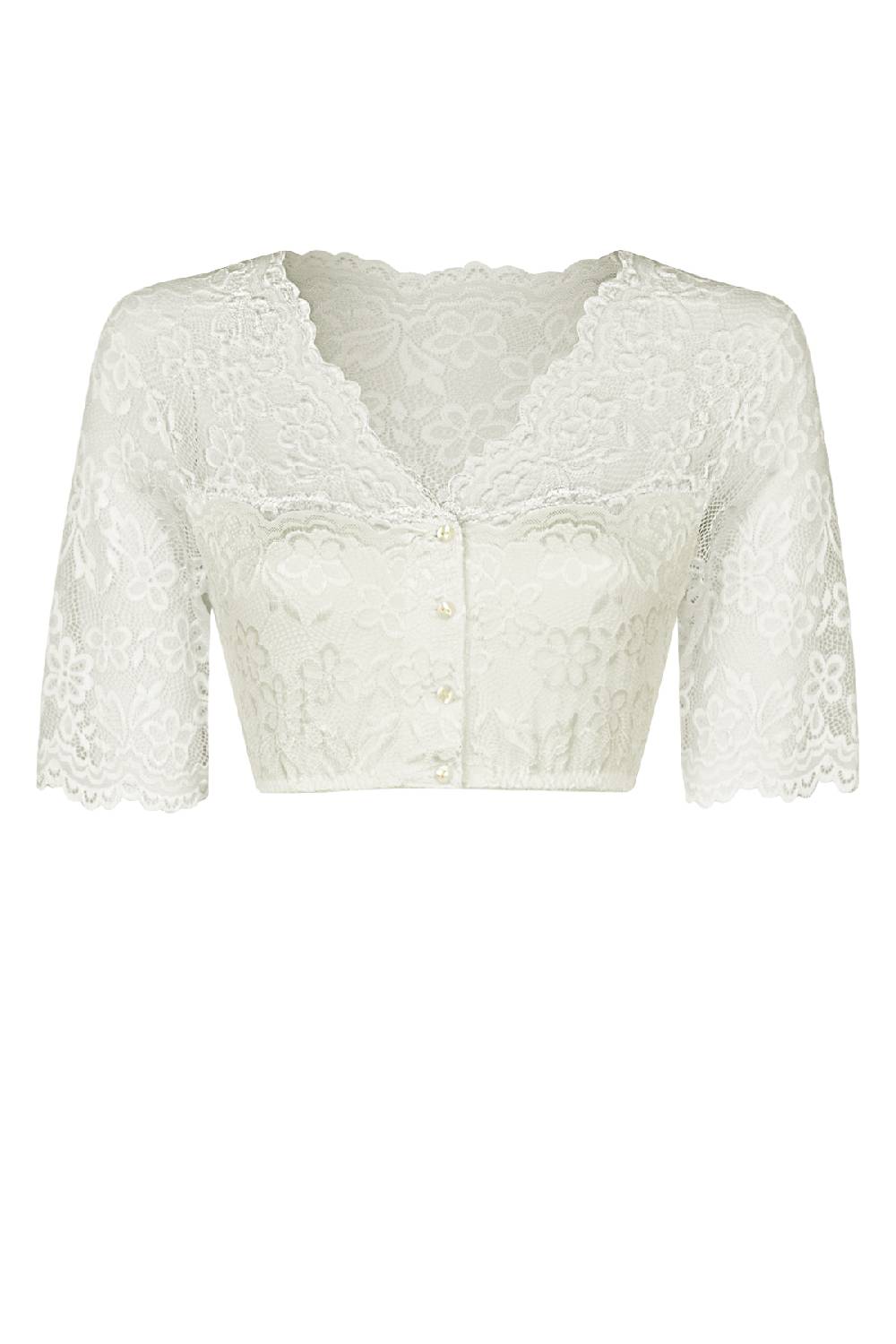 Nina Von C. Dirndl-Bluse Waltraud, halbarm Fabrikpreis