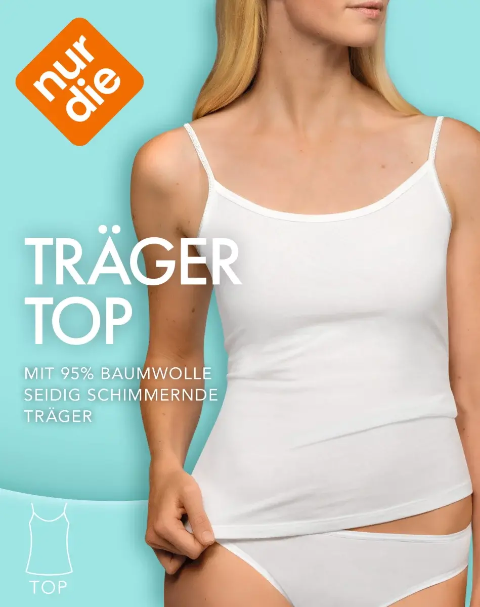 Nur Die Unterhemd Damen - weiß - Größe 44-46 Großer Ausverkauf