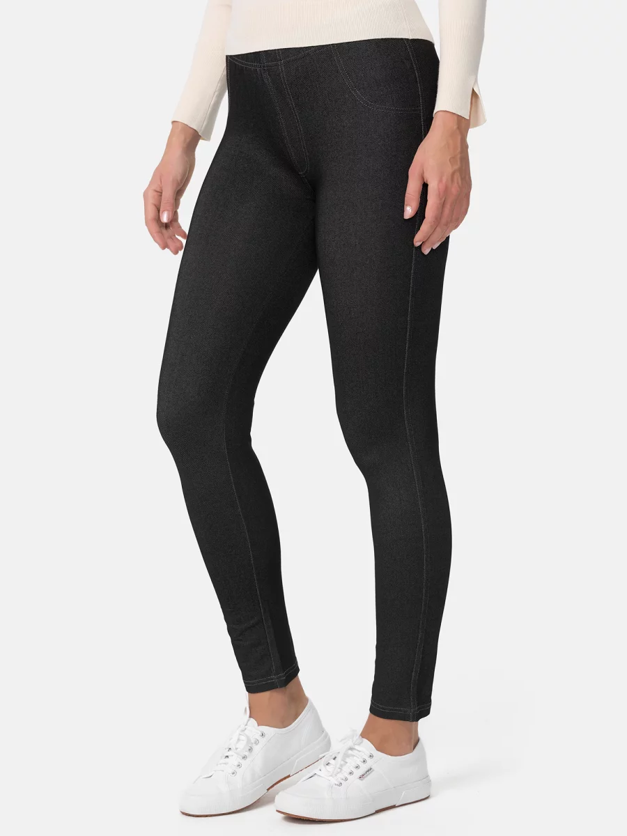 Nur Die Treggings in Jeans-Look - Relax & Go - schwarz - Größe 46-48 Exklusivangebot