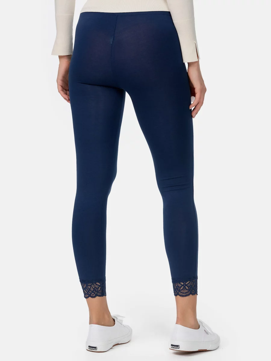 Nur Die 7/8 Leggings mit Spitze - Relax & Go - dunkelblau - Größe 44-46 Kauf eins, bekomm eins gratis