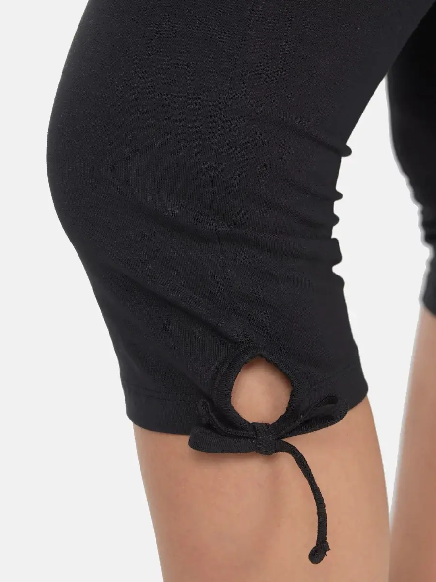 Nur Die Baumwoll Capri - Relax & Go - schwarz - Größe 36-38 Tägliche Deals