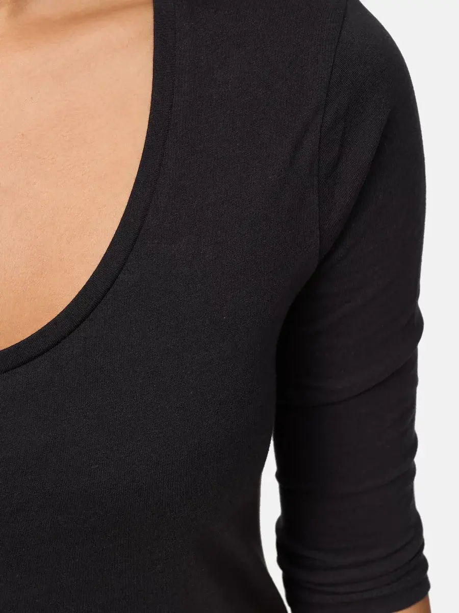 Nur Die Long-Shirt - Relax & Go - schwarz - Größe 48-50 Sonderangebote