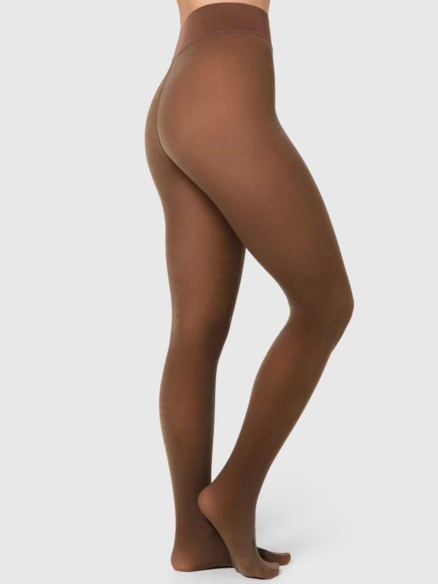 Nur Die Strumpfhose Warm & Transparent strapazierfähig 80 DEN - braun - Größe 40-44 Tiefpreis