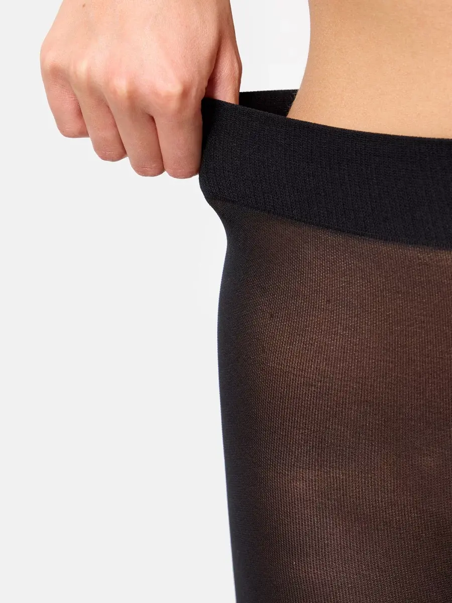 Nur Die Strumpfhose Glitzer 25 DEN - schwarz - Größe 42-44 Nur für heute