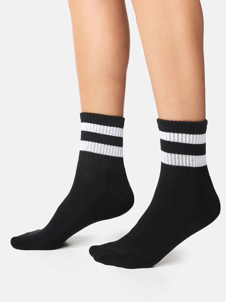 Nur Die Sport Kurzsocken 3er Pack - schwarz/grau - Größe 39-42 50% Rabatt für begrenzte Zeit