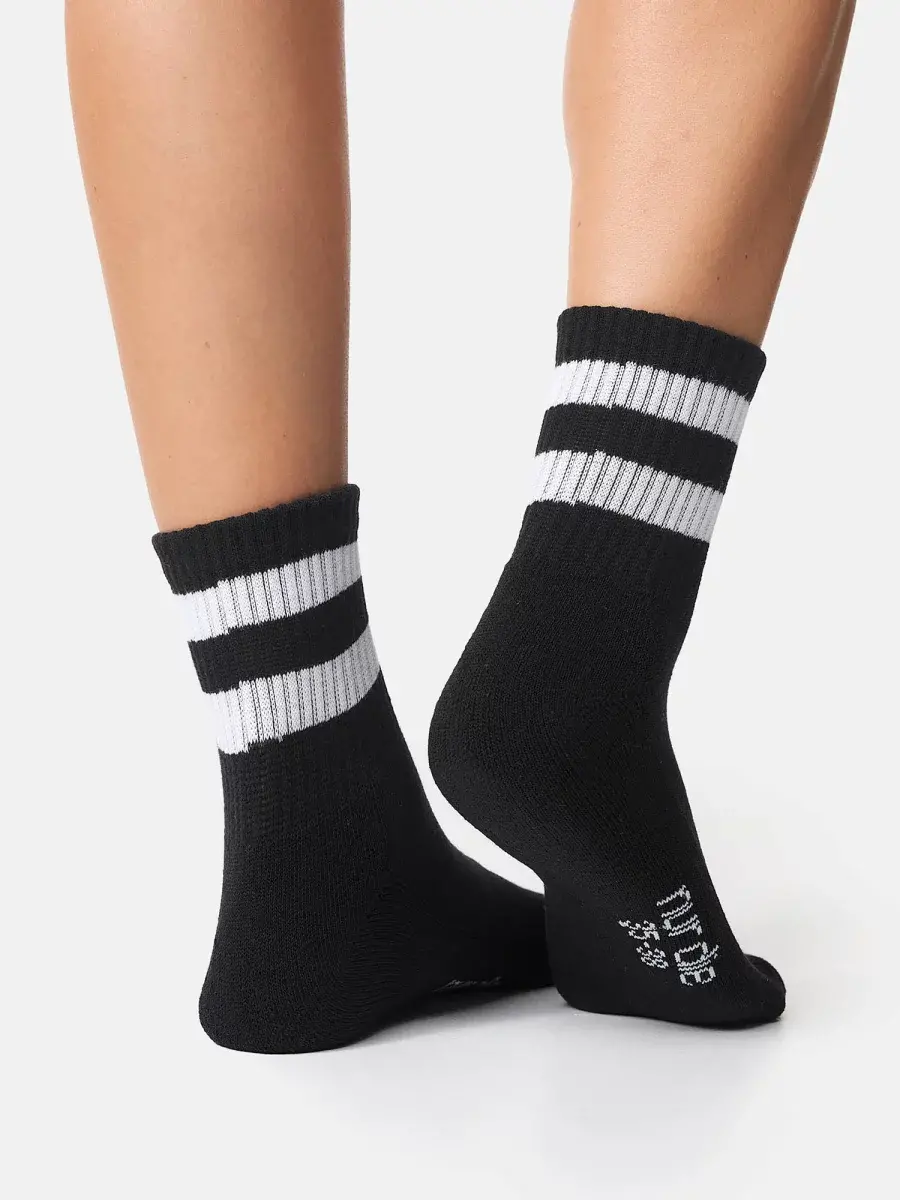 Nur Die Sport Kurzsocken 3er Pack - schwarz/grau - Größe 39-42 50% Rabatt für begrenzte Zeit