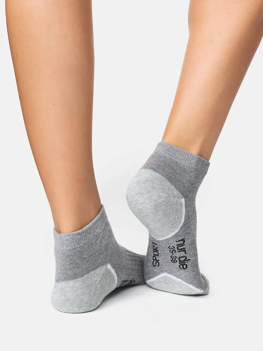 Nur Die Sport Sneaker 3er Pack - graumelange - Größe 35-38 Fabrikpreis