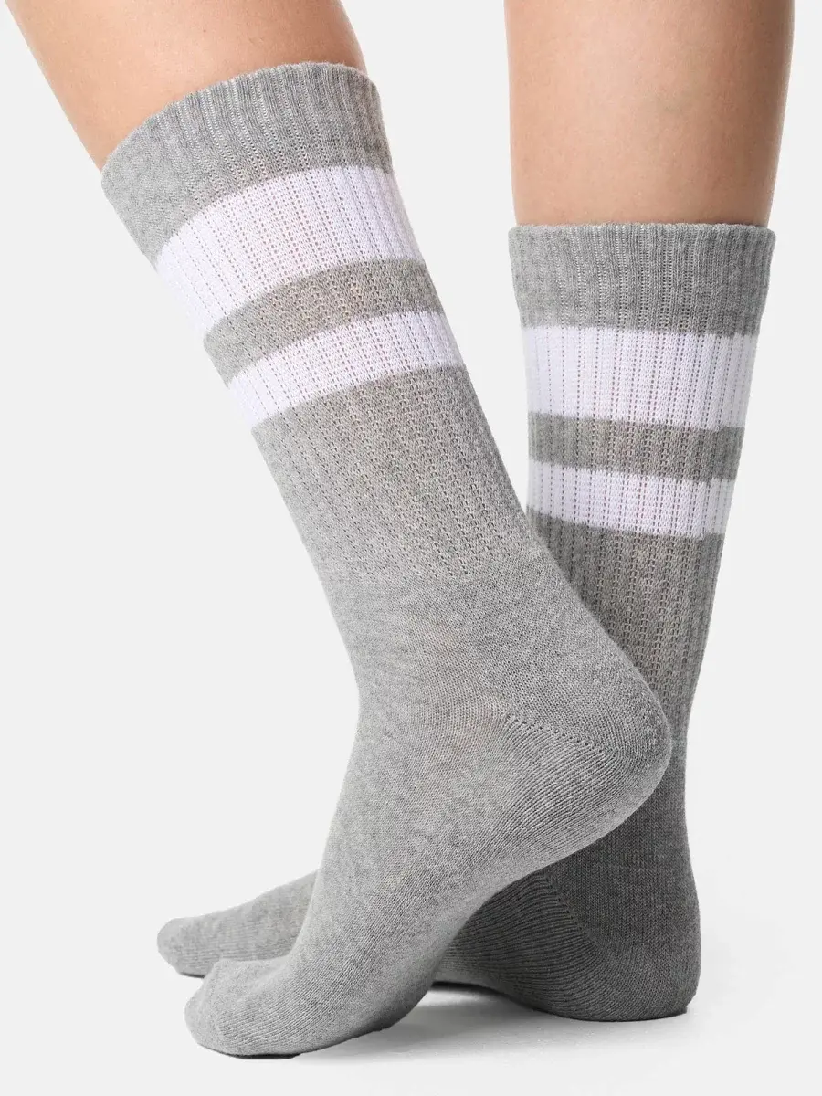 Nur Die Sport Socken 3er Pack - weiß/grau/schwarz - Größe 39-42 Online Shopping