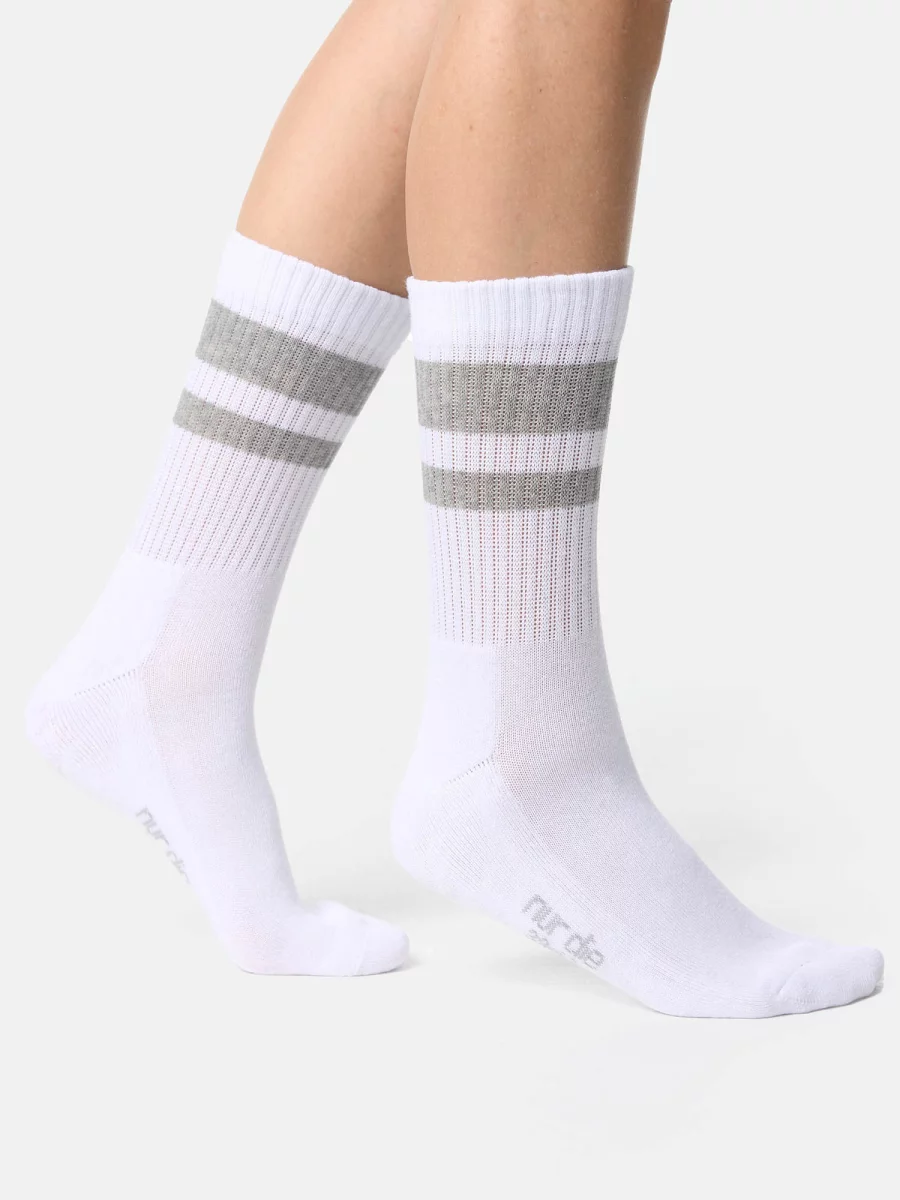 Nur Die Sport Socken 3er Pack - weiß/grau/schwarz - Größe 39-42 Online Shopping