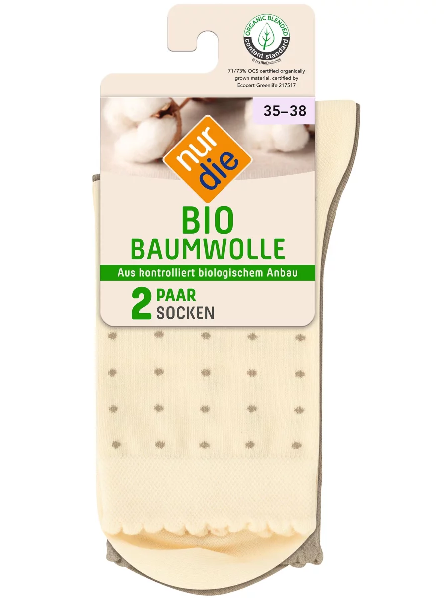 Nur Die Bio Baumwolle OCS Socke 2er Pack Exklusive Angebote