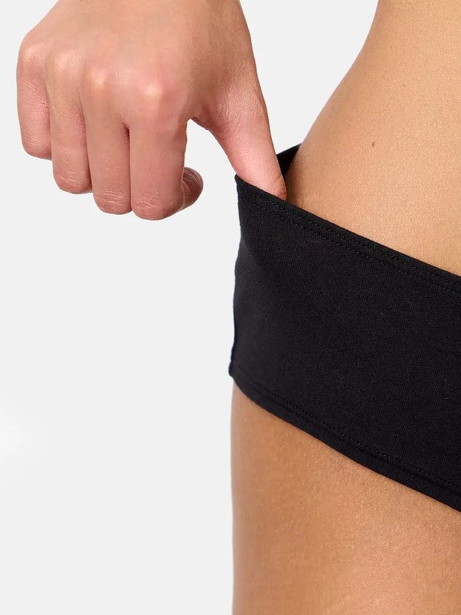 Nur Die Hipster Slip 2er Pack - schwarz - Größe 40-42 Kauf eins, bekomm eins gratis