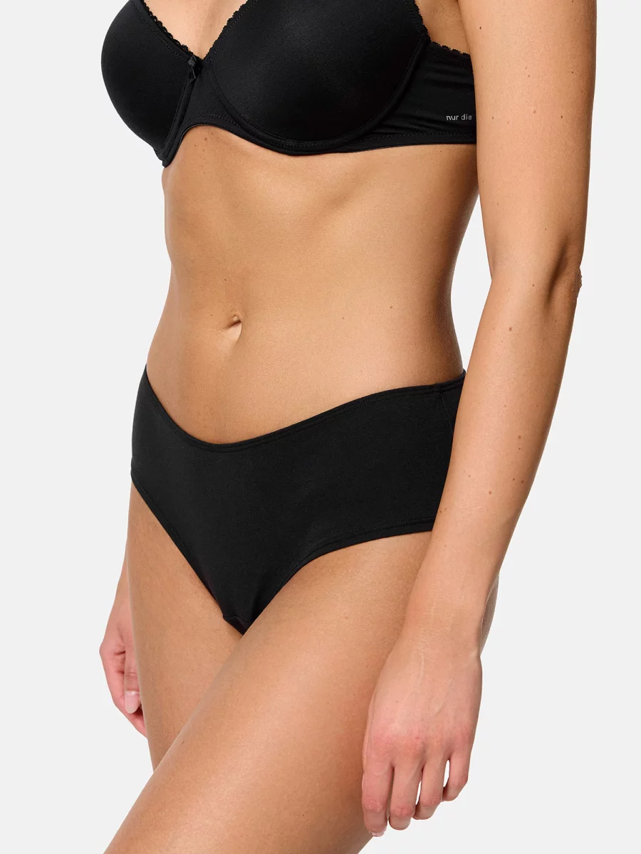 Nur Die Hipster Slip 2er Pack - schwarz - Größe 40-42 Kauf eins, bekomm eins gratis