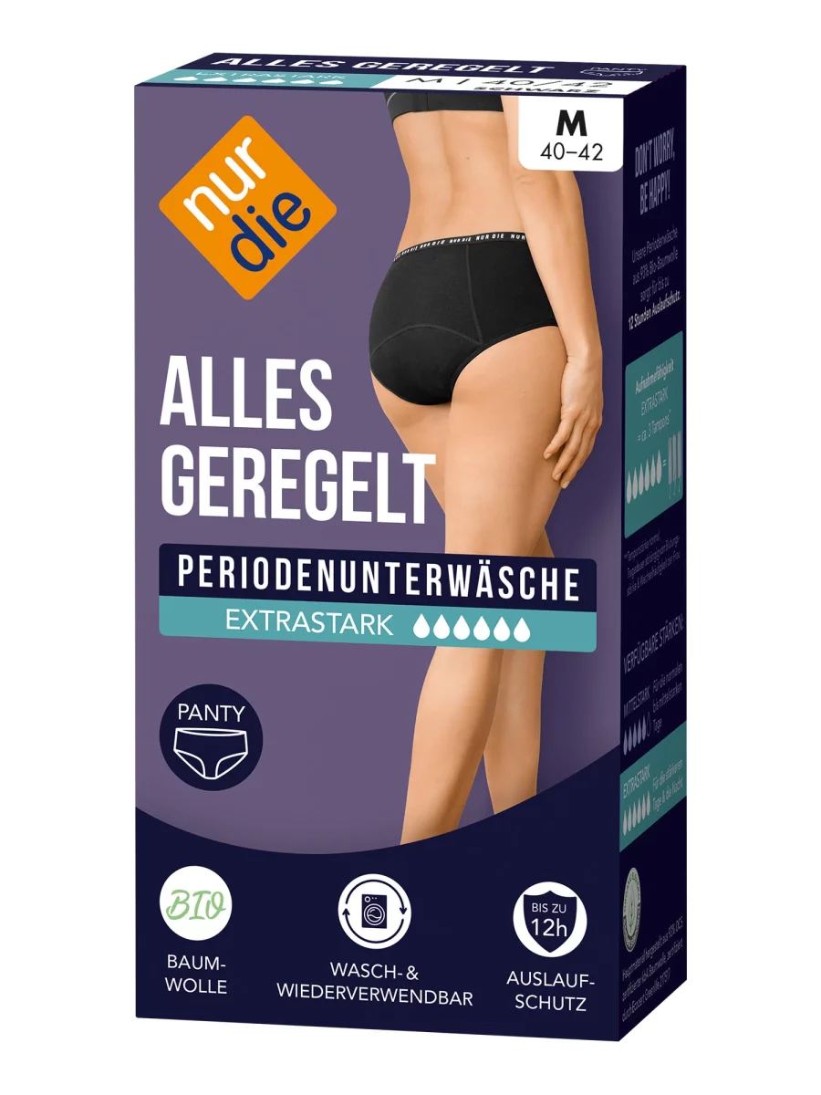 Nur Die Periodenunterwäsche Alles Geregelt Panty extrastark - schwarz - Größe 44-46 Sonderangebote