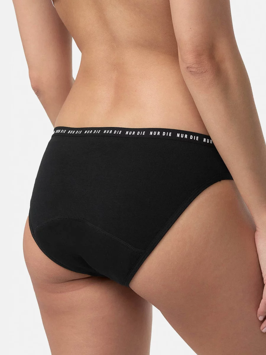 Nur Die Probierpack Periodenunterwäsche Alles Geregelt Slip mittelstark + extrastark - schwarz - Größe 32-34 Riesige Ersparnisse