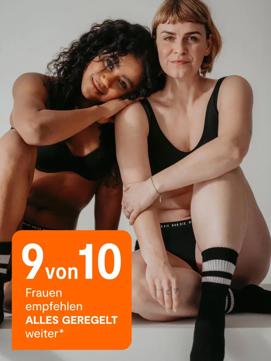 Nur Die Periodenunterwäsche Alles Geregelt Slip mittelstark - schwarz - Größe 32-34 Tiefpreis