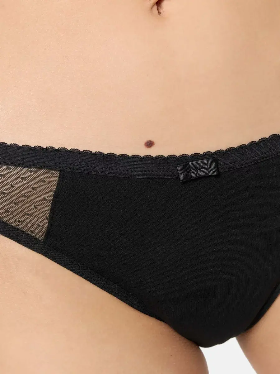 Nur Die Alles Geregelt Slip mit Spitze mittelstark - schwarz - Größe 32-34 Wochenangebot