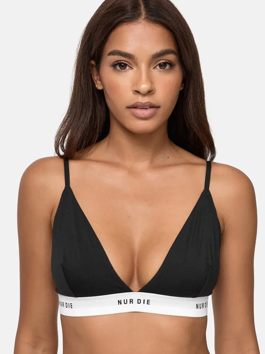 Nur Die Soft BH - schwarz - Größe 44-46 Begrenzt auf 3 Tage